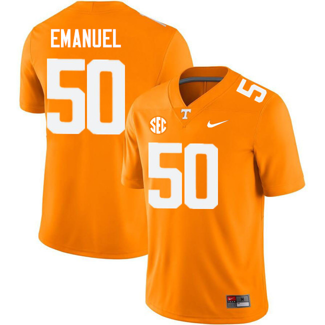 Frank Emanuel Tennessee Jersey,Tennessee Volunteers #50 Frank Emanuel College Jersey,Uniforms-Orange